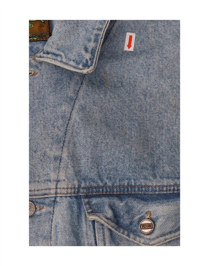 VINTAGE Mens Denim Jacket UK 42 XL Blue Cotton Vintage Vintage and Second-Hand Vintage from Messina Hembry 