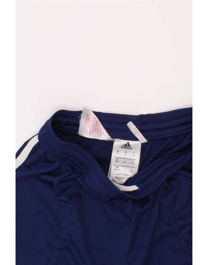 Adidas Boys Climalite Sportshorts 9-10 år Medium Blue Colourblock