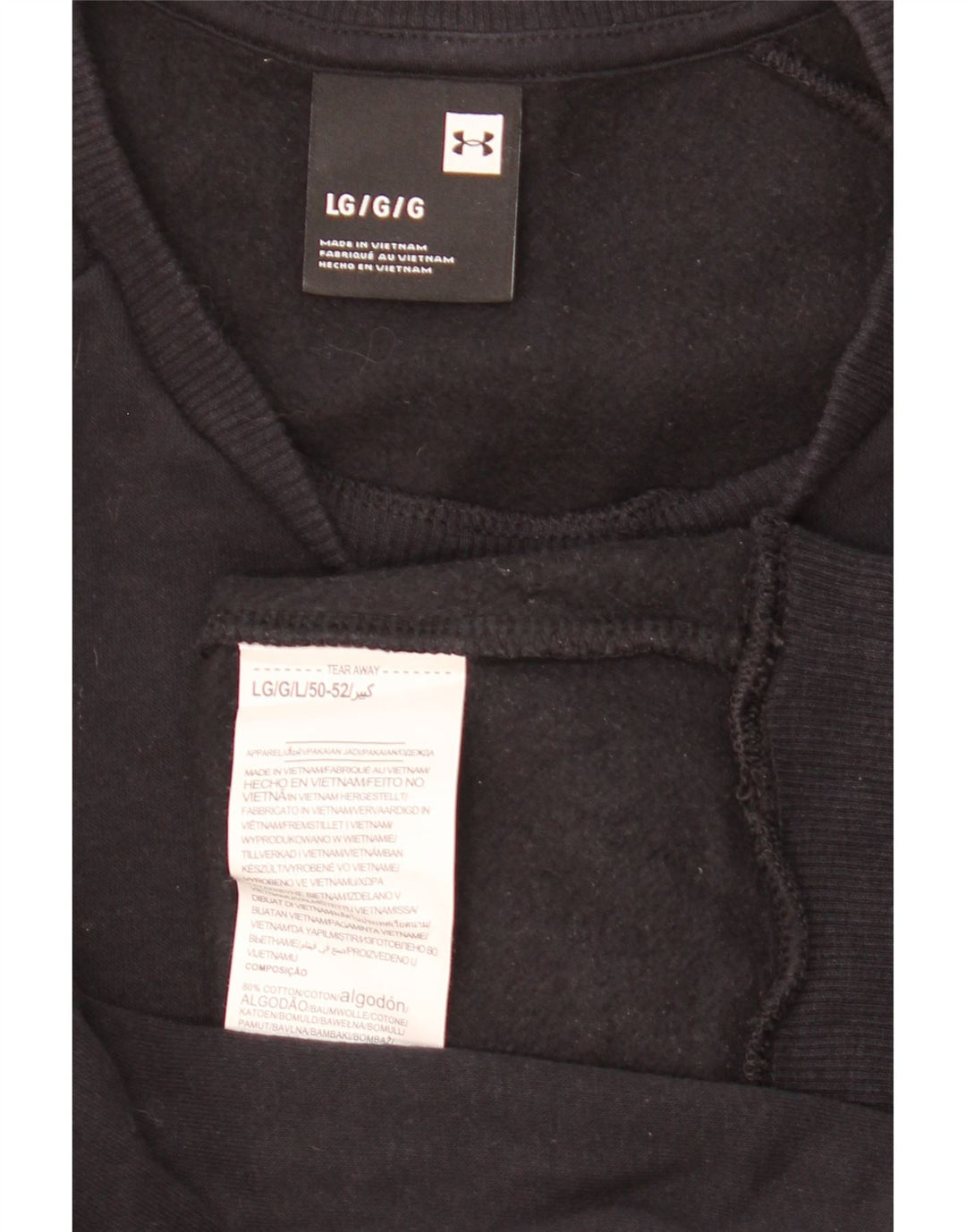 Under Armour Herre Sweatshirt Jumper Stor Marineblå Bomuld