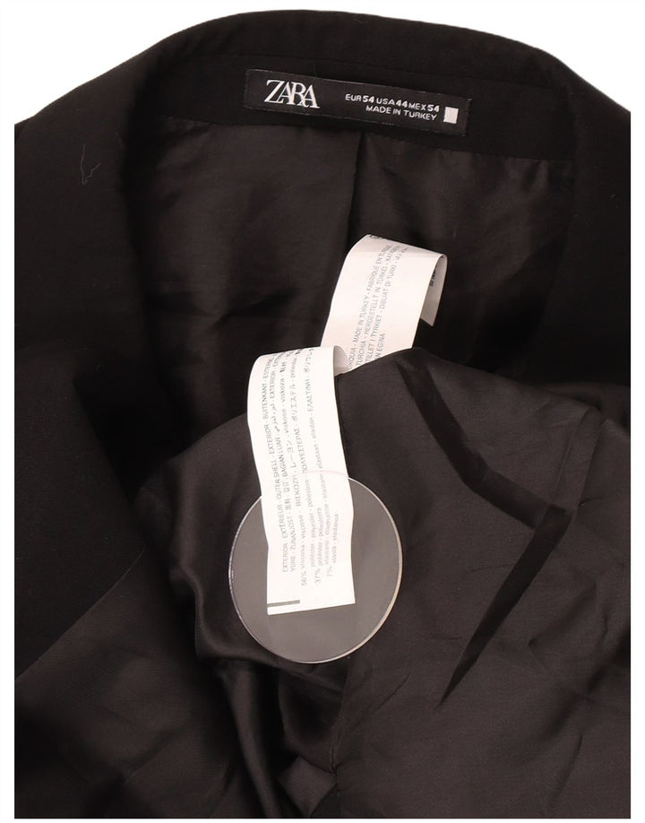 Zara Herre 2-knaps blazerjakke EU 54 XL Sort viskose