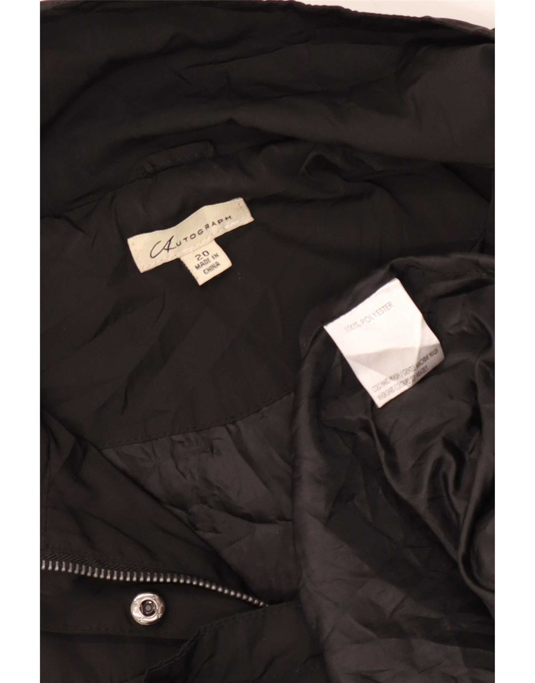 Marks & Spencer Womens Autograph Oversized Parka Jacket UK 20 2XL Sort