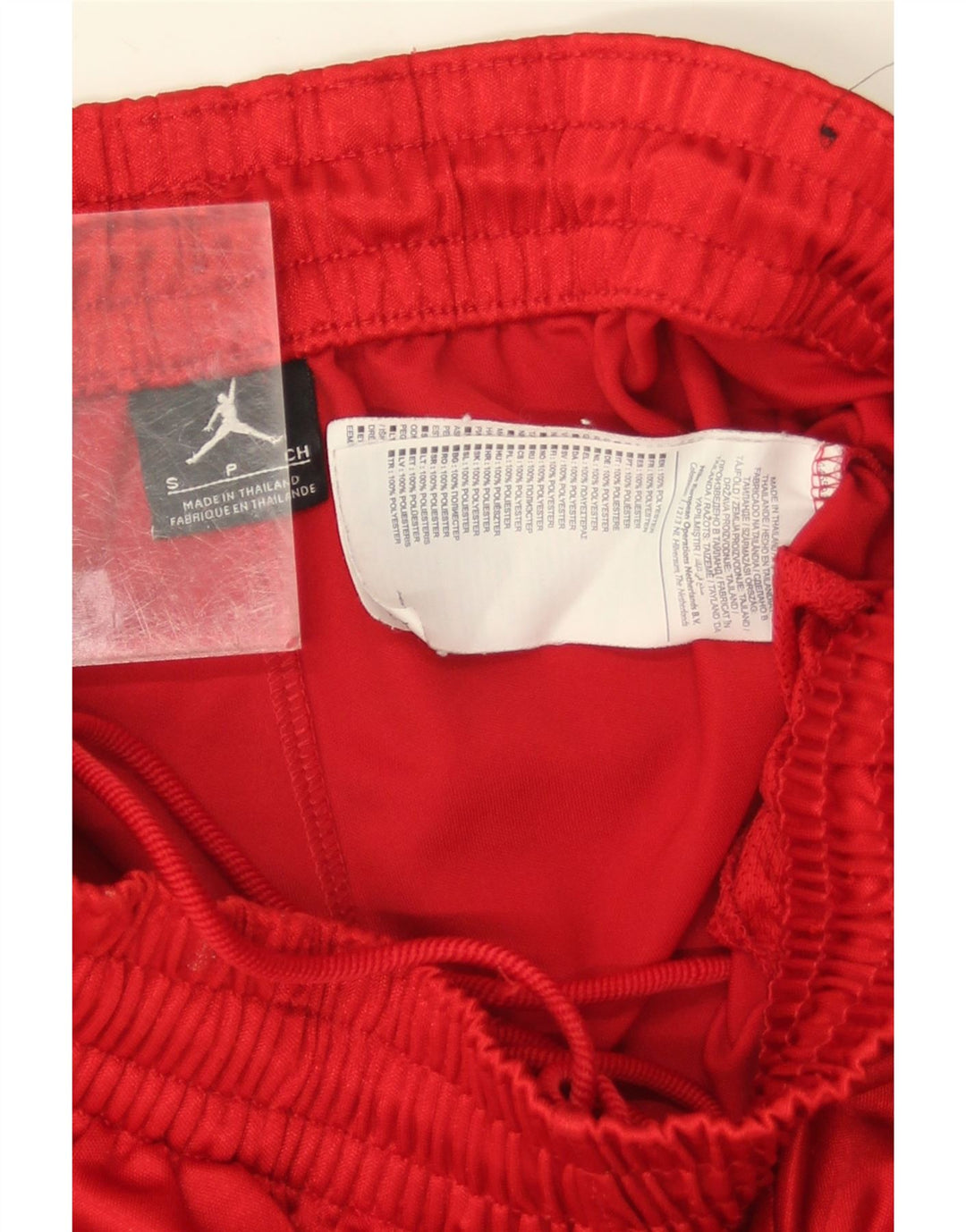 Jordan Herre Sportsshorts Small Rød Colourblock Polyester