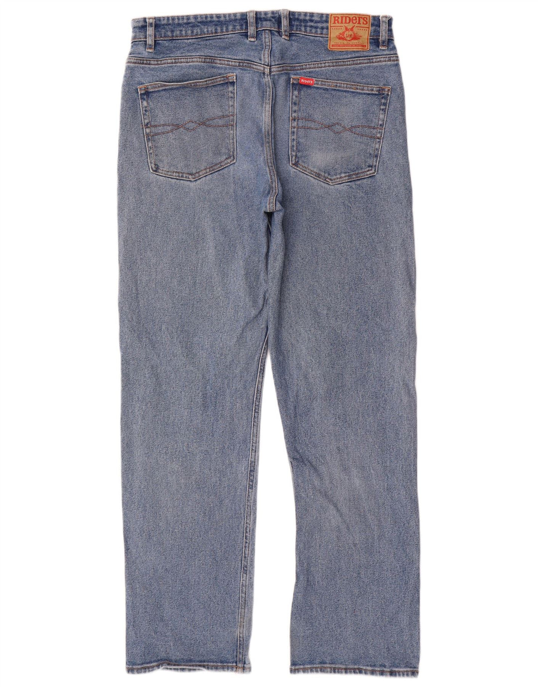 Lee Herre Riders Straight Jeans W36 L32 Blå Bomuld