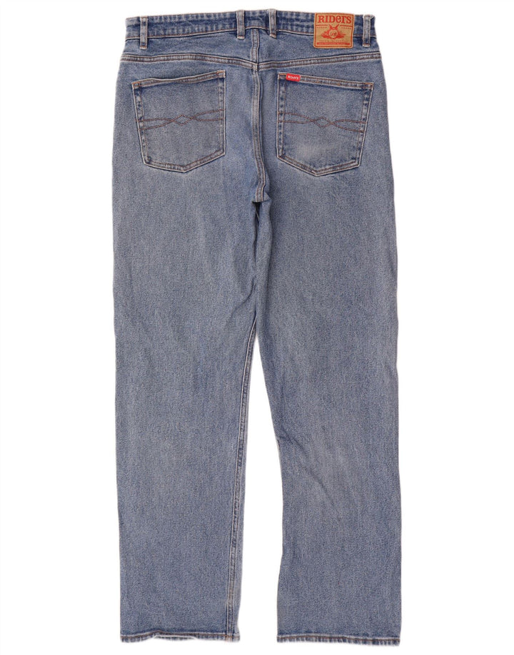 Lee Herre Riders Straight Jeans W36 L32 Blå Bomuld