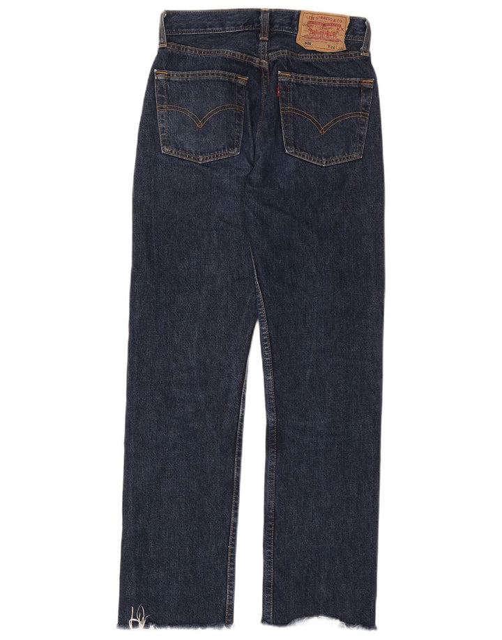 Levi's Dame 501 Straight Jeans W26 L30 Marineblå