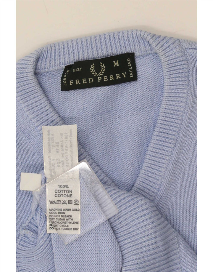 Fred Perry Herrevest Tank Top Medium Blå Bomuld
