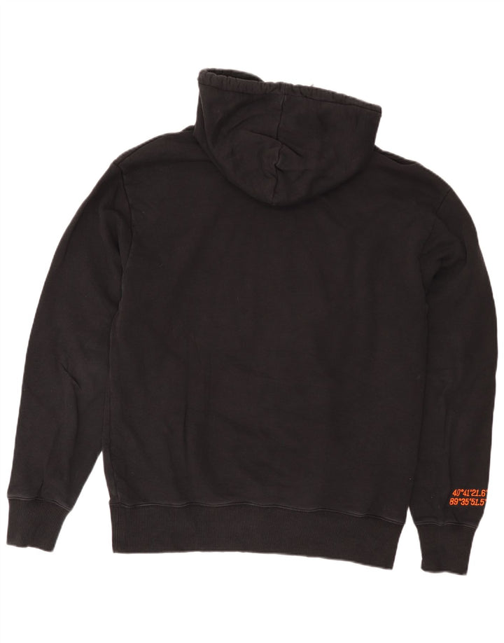 Caterpillar Herre hættetrøje Jumper Medium Sort Bomuld