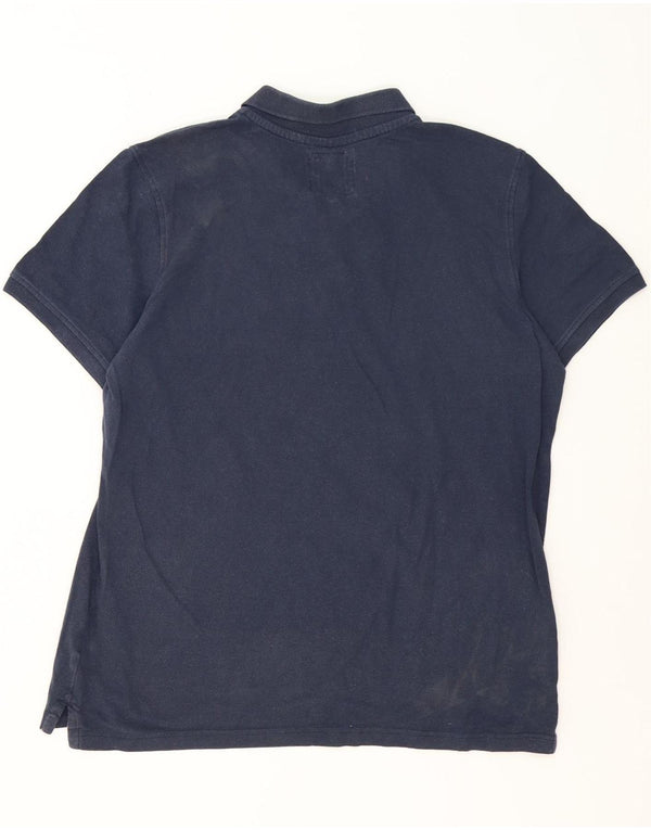 Besætningstøj Herre poloshirt XL marineblå bomuld