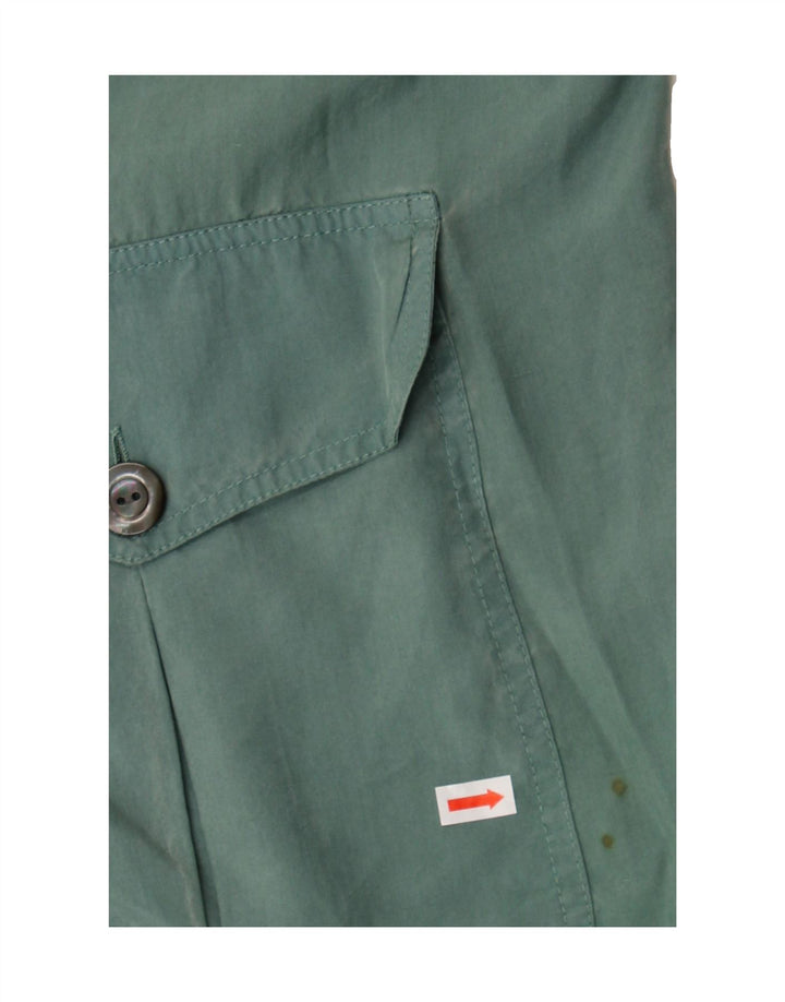 OLIVIA HASSLER Womens Utility Jacket IT 42 Medium Green Vintage Olivia Hassler and Second-Hand Olivia Hassler from Messina Hembry 