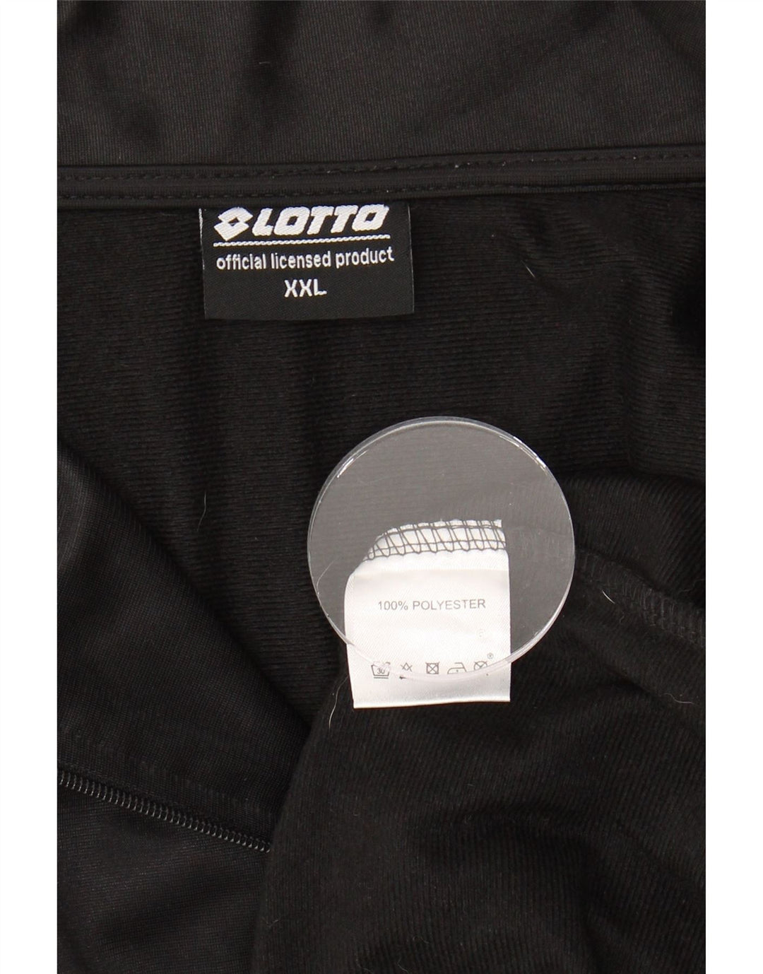 LOTTO Mens Tracksuit Top Jacket 2XL Black Polyester Vintage Lotto and Second-Hand Lotto from Messina Hembry 