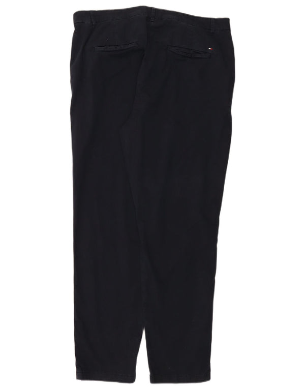 Tommy Hilfiger koniske Chinobukser til kvinder UK 16 Large W36 L29 Marineblå