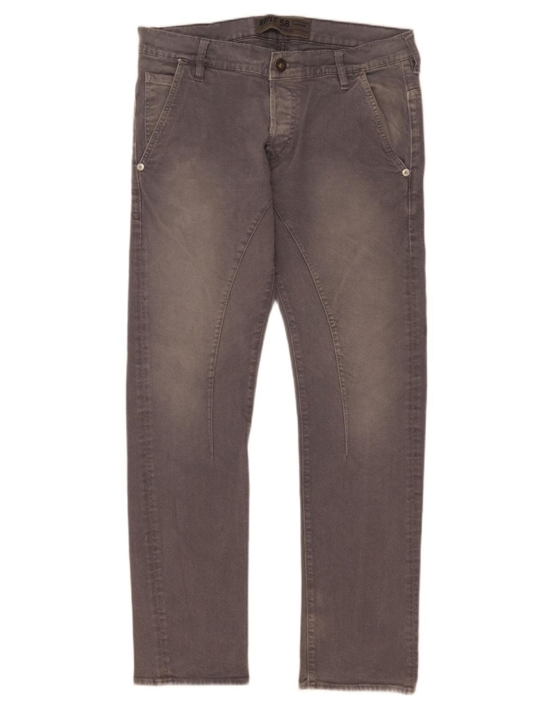 Rifle Herre Slim Jeans W32 L31 Grå Bomuld