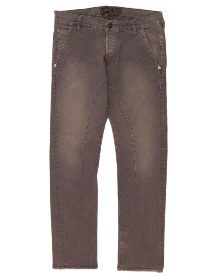 Rifle Herre Slim Jeans W32 L31 Grå Bomuld