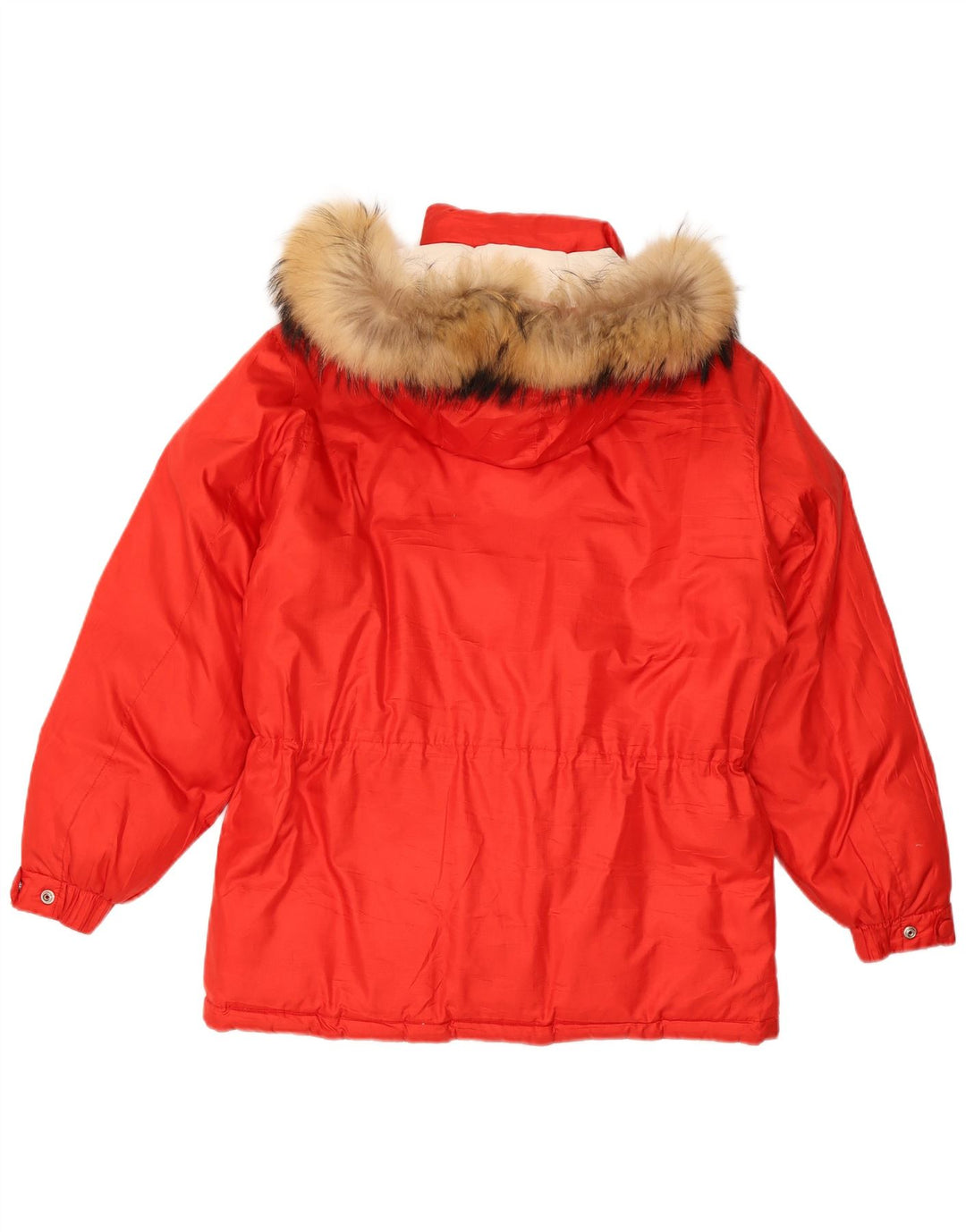 Belfe & Dame Hætte Oversized Polstret Jakke IT 46 Stor Rød Polyester