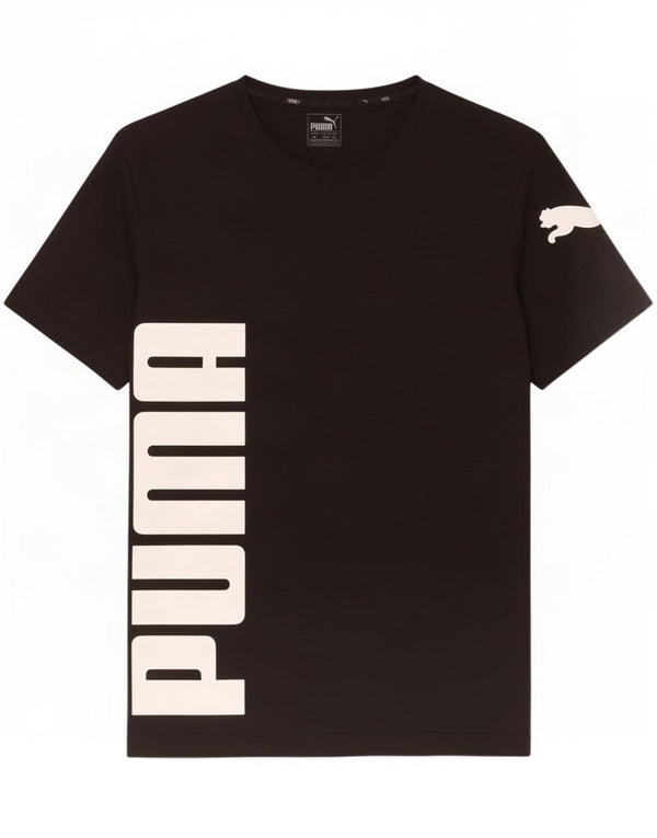 Puma Herre Grafisk T-Shirt Top XL Sort Bomuld
