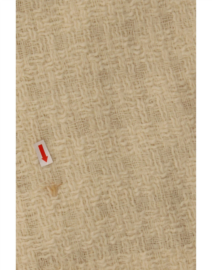 Eksklusiv dameoverfrakke UK 10 Small Off White Check