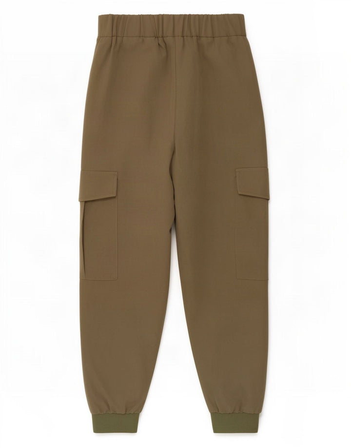 Zara Joggers Cargo Bukser Small W26 L26 Khaki Polyester