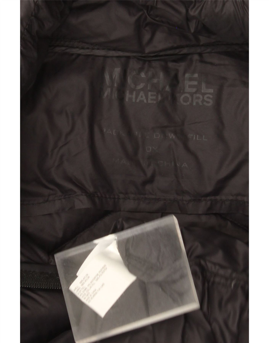 Michael Kors Dame Hætte Polstret Frakke UK 16 Stor Sort Nylon