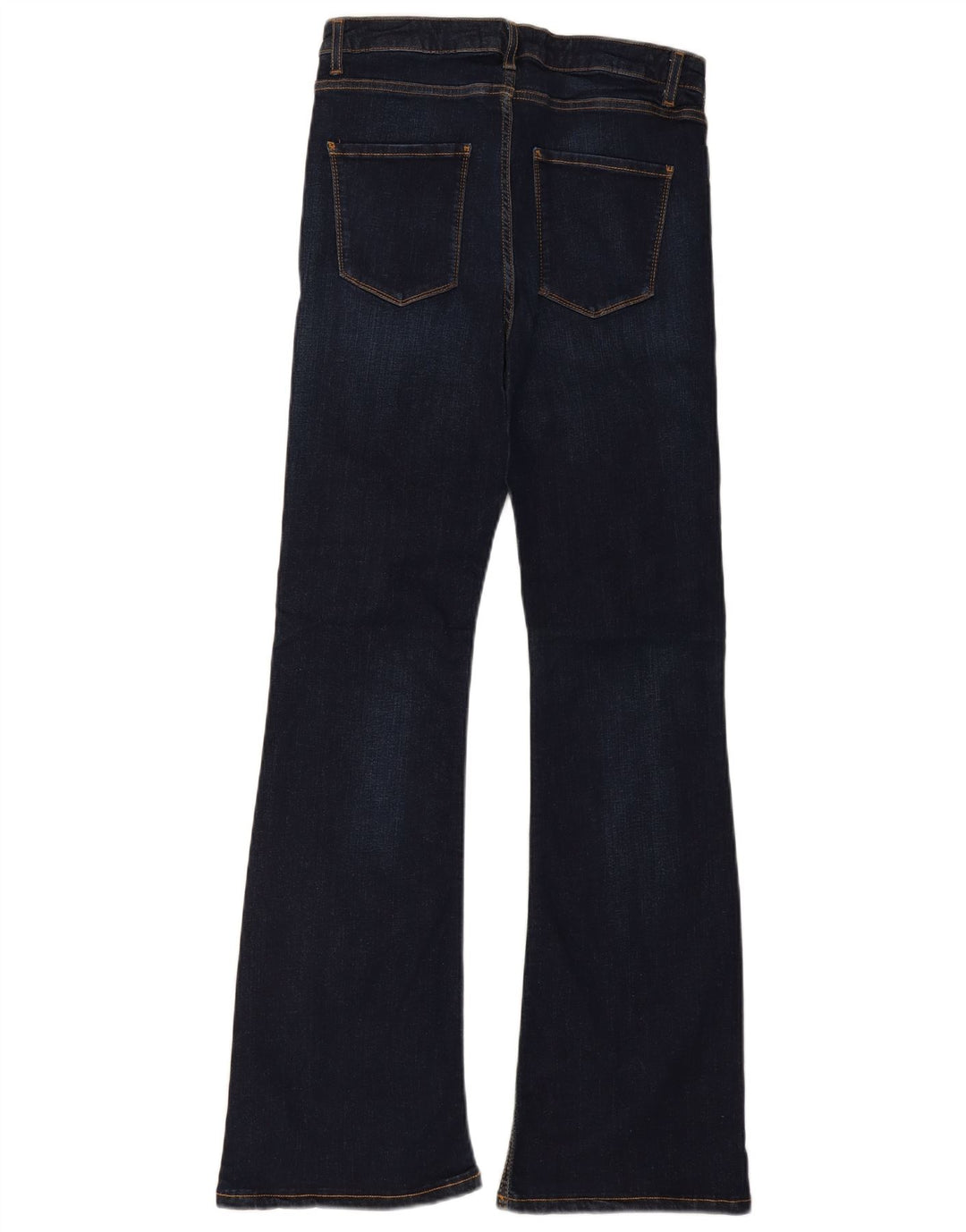 Zara Dame Slim Flared Jeans EU 40 Medium W30 L32 Marineblå Bomuld