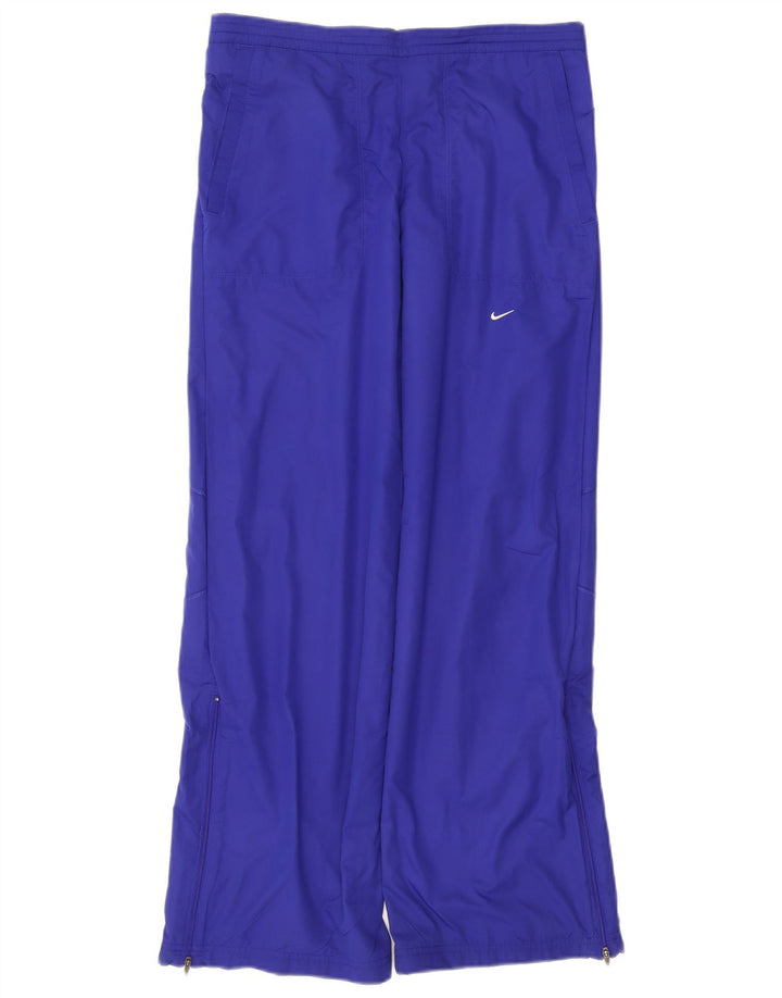 Nike træningsdragtsbukser til kvinder UK 8/10 Small Blue Polyester