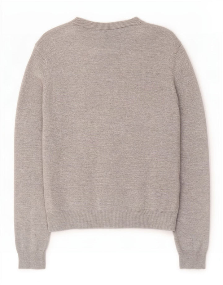 Marks & Spencer Dame Cardigan Sweater UK 12 Medium Grey Viscose