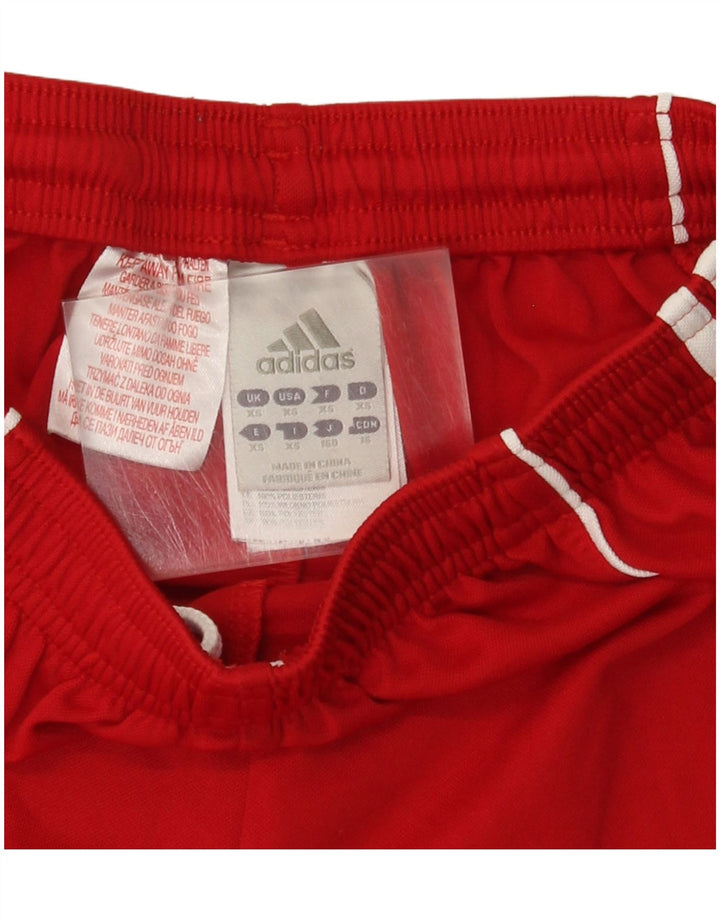 Adidas Boys Climalite Sportshorts 9-10 år XS Rød Polyester