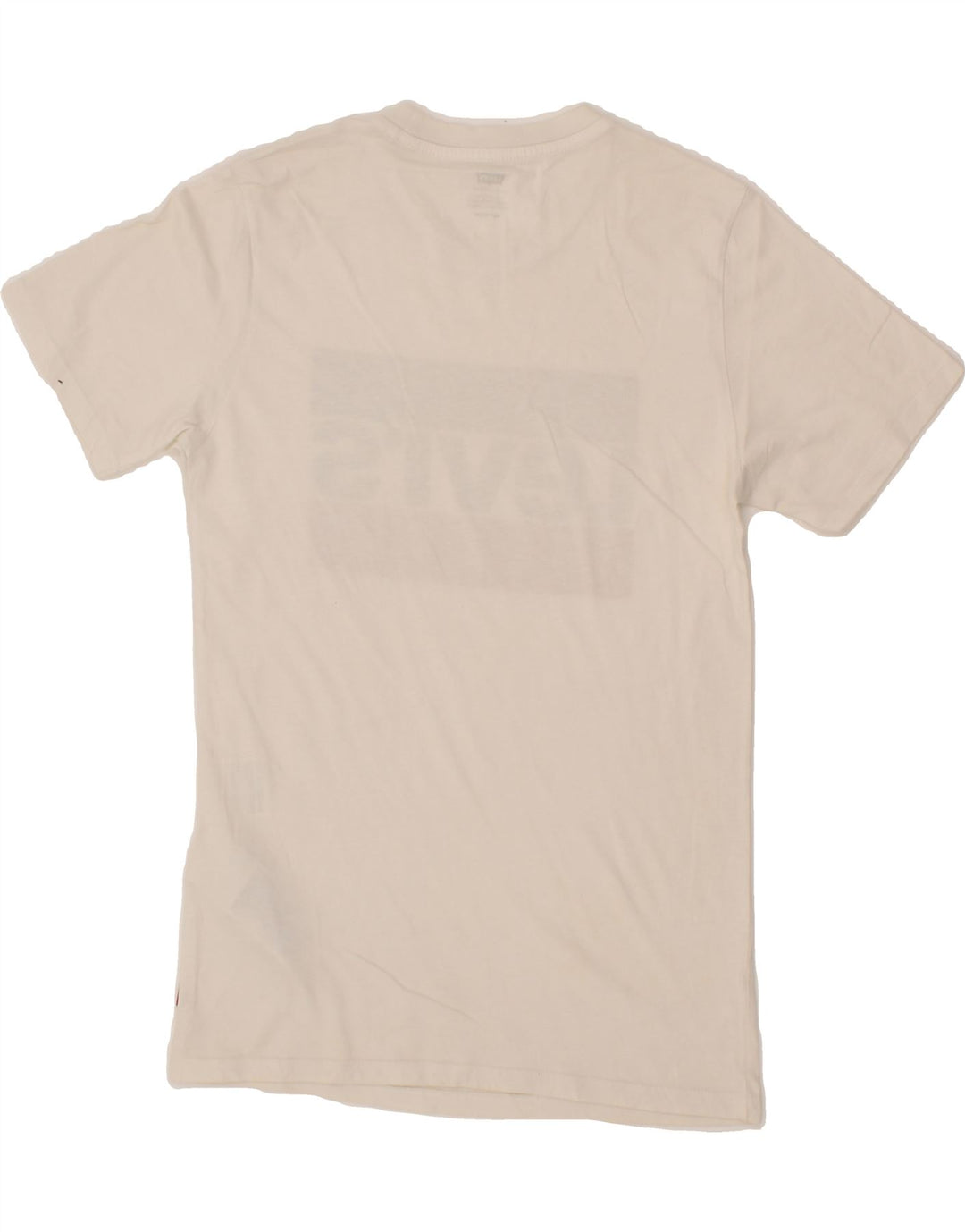 LEVI'S Mens Graphic T-Shirt Top XS White Cotton Vintage Levi's and Second-Hand Levi's from Messina Hembry 