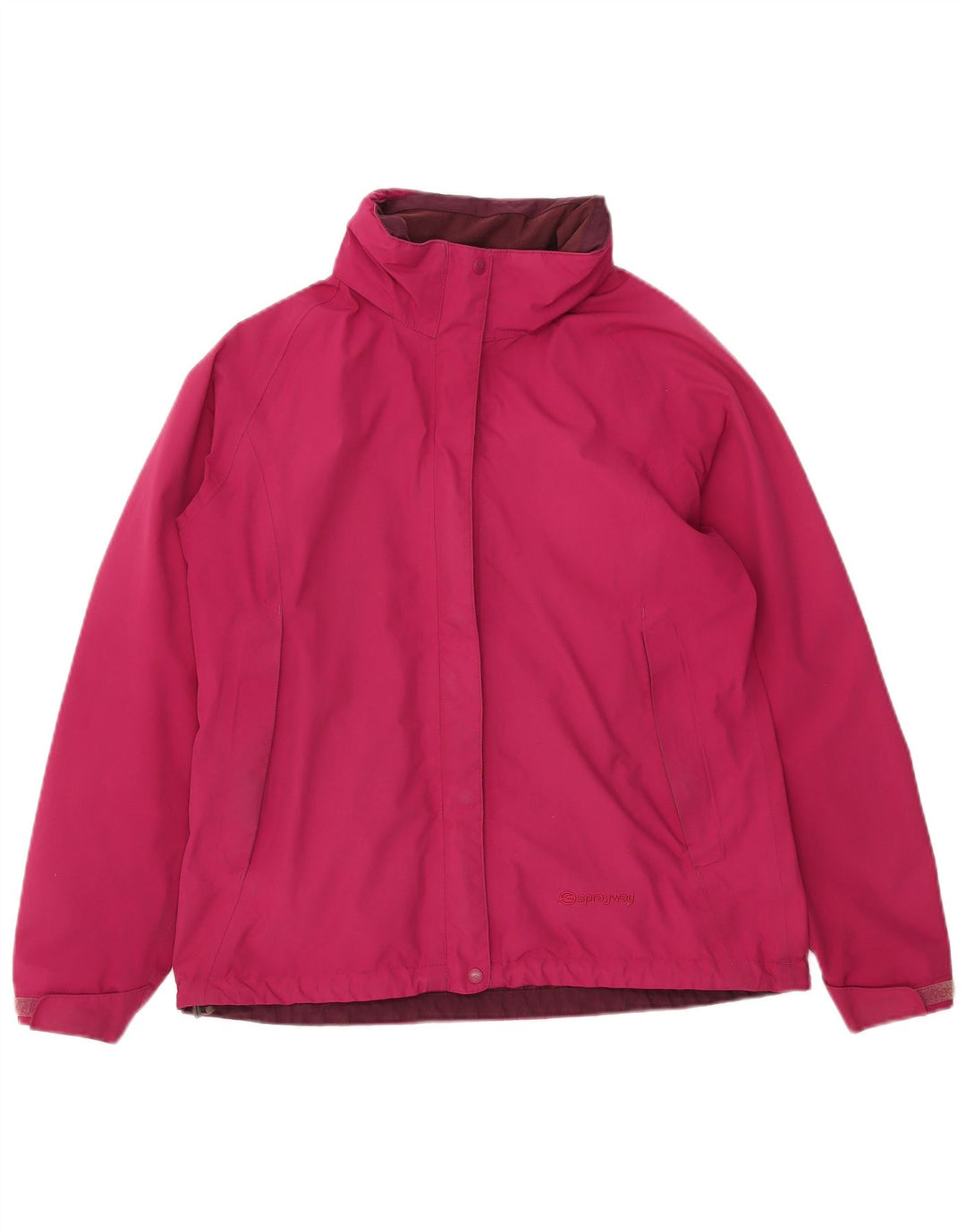 Sprayway Regnjakke med hætte til kvinder UK 12 Medium Pink Polyester