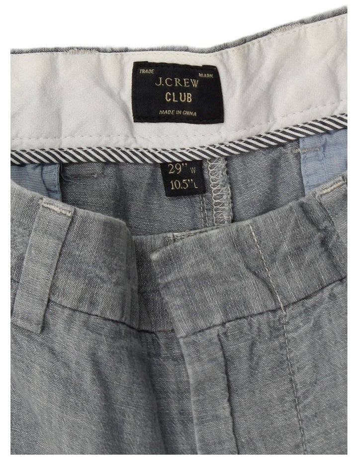 J. CREW Herre Club Chino Shorts W29 mellemgrå bomuld