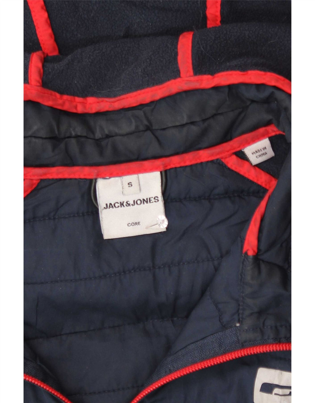 Jack & Jones Herre polstret hættetræningsdragt Topjakke Lille marineblå