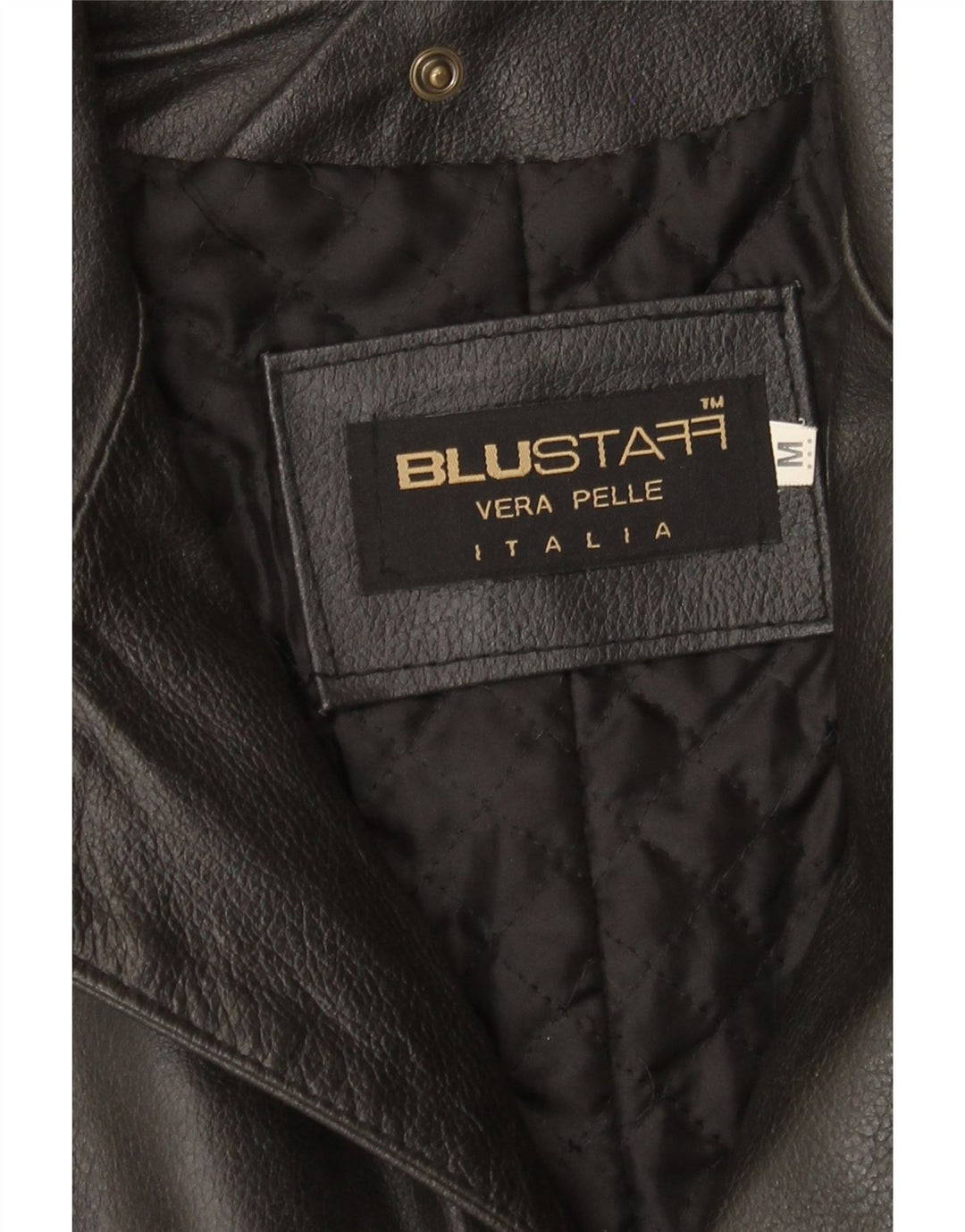 Blustaff Herre Læderfrakke UK 38 Medium Sort Læder