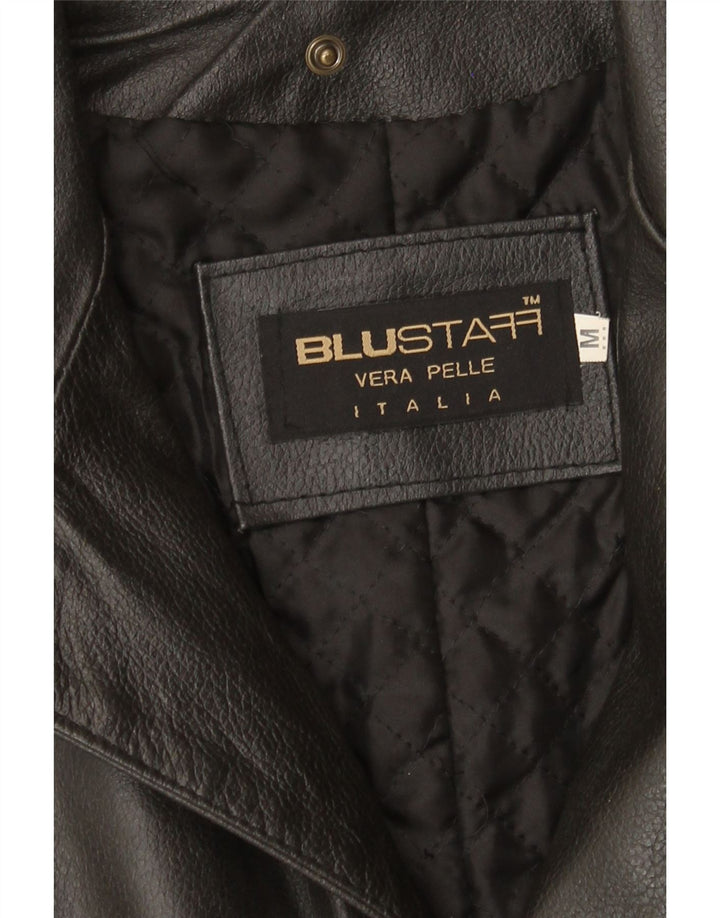 Blustaff Herre Læderfrakke UK 38 Medium Sort Læder