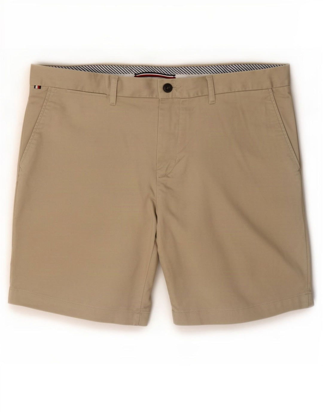 Tommy Hilfiger Herre Chino Shorts W36 Stor Beige Bomuld