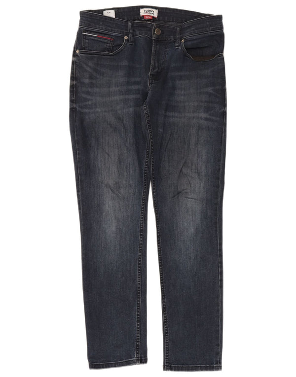 Tommy Hilfiger Herre Scanton Slim Jeans W30 L30 Marineblå Bomuld