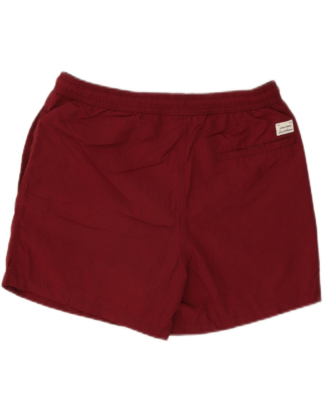 Jack & Jones Grafiske badeshorts til mænd store bordeaux polyester