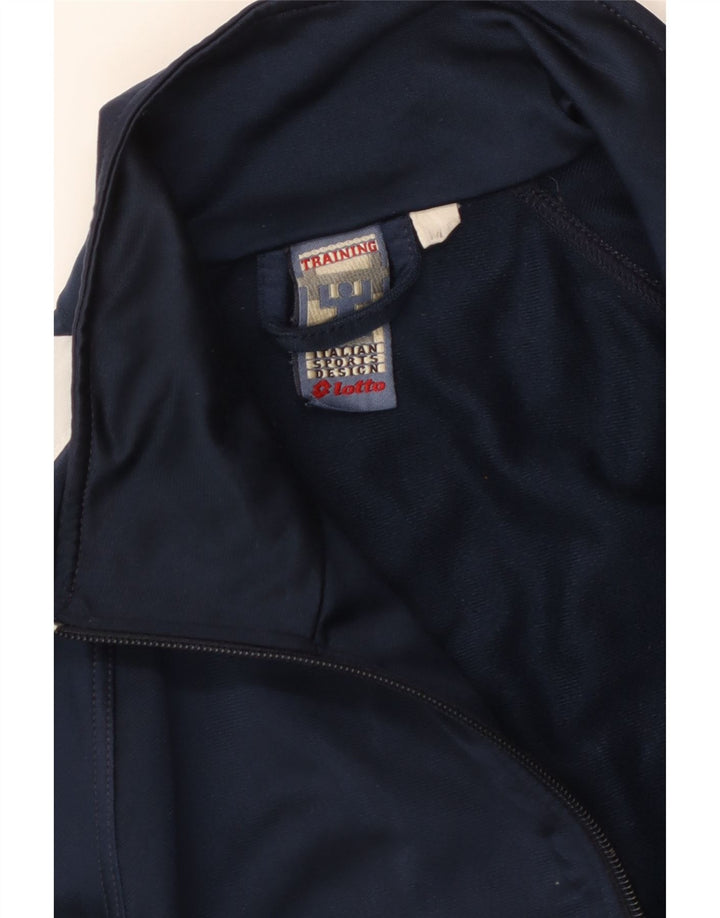 LOTTO Herre grafisk træningsdragt Topjakke Medium Navy Blue Colourblock