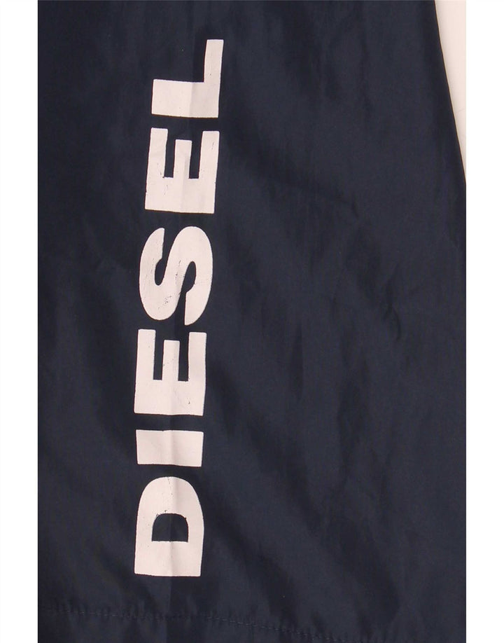 Diesel Herre grafiske svømmeshorts Medium Navy Blue Polyester