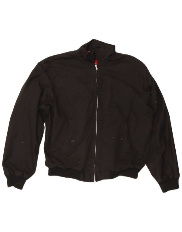 Vintage Bomber Jacket UK 42 XL sort polyester