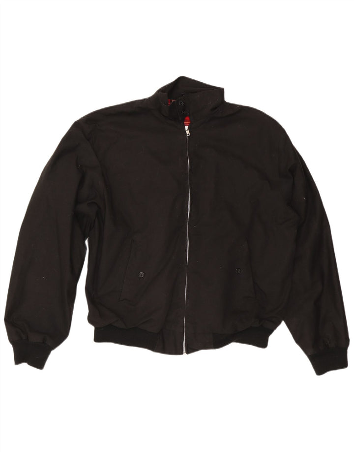 Vintage Bomber Jacket UK 42 XL sort polyester