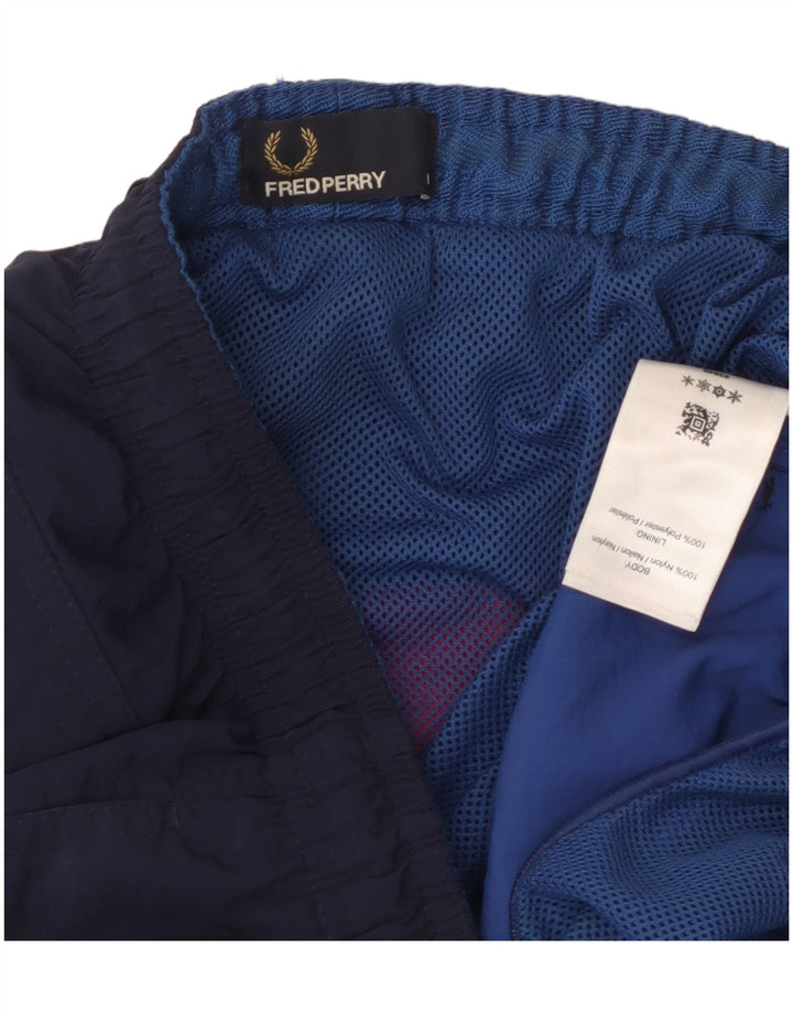 FRED PERRY Badeshorts til mænd Stor flerfarvet Colourblock Nylon