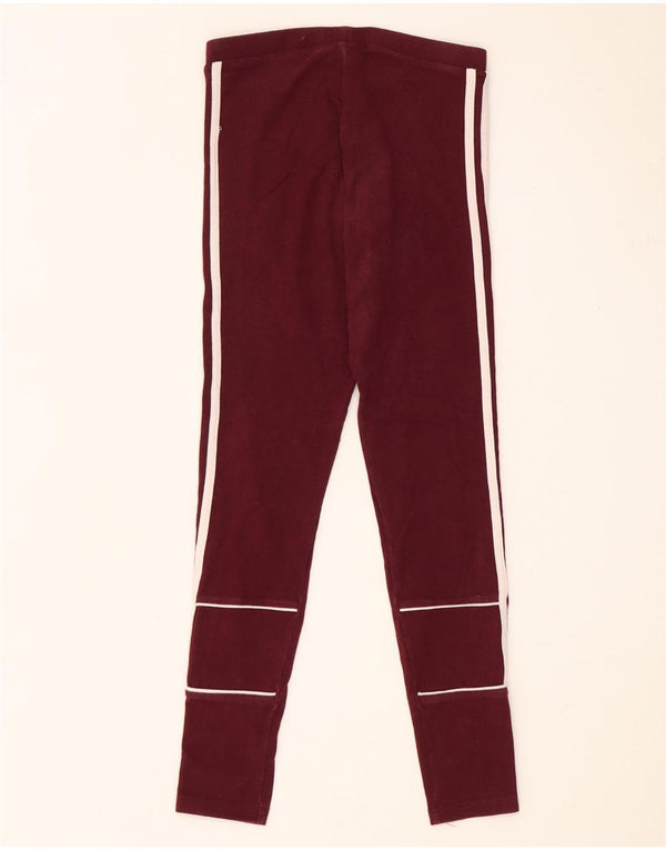 Adidas Dame Leggings UK 6 XS Bourgogne bomuld