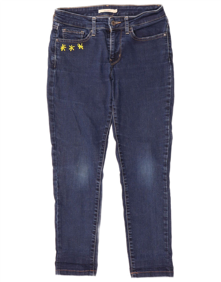 Levi's Dame 711 Skinny Jeans W27 L26 Blå