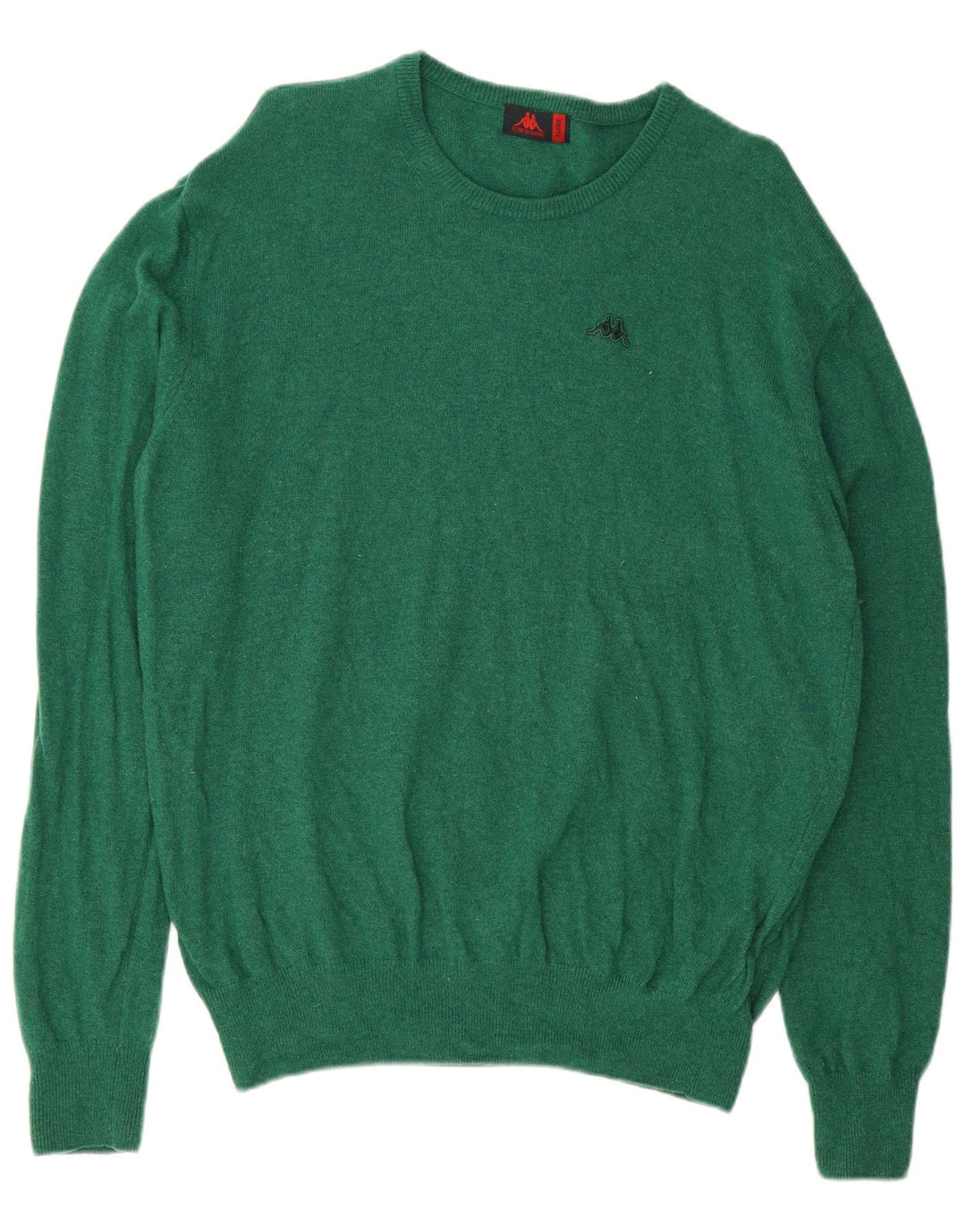 Kappa Herre Crew Neck Jumper Sweater XL Grøn lammeuld