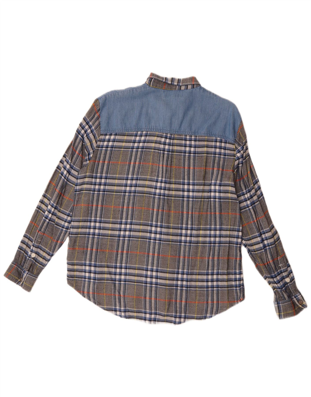 Lee Dame Flannel Shirt UK 16 Large Grey Plaid Viscose