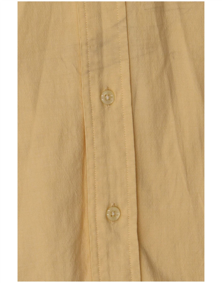 Eddie Bauer Herre kortærmet skjorte medium gul bomuld