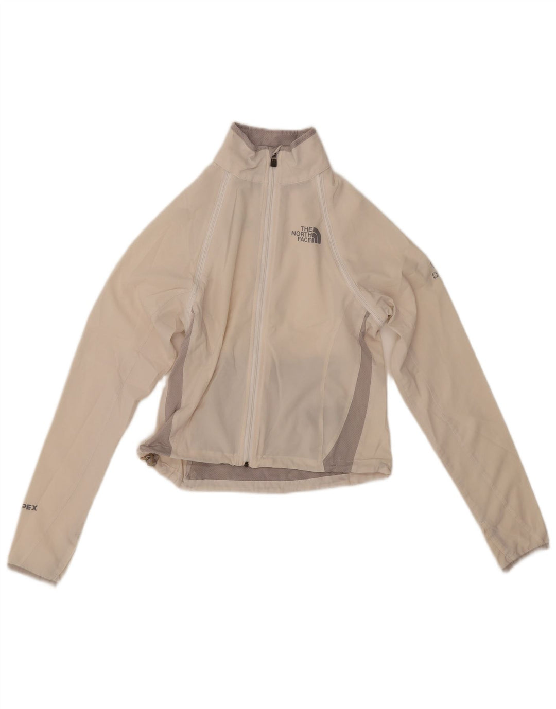 THE NORTH FACE Womens Crop træningsdragt topjakke UK 6 XS White Colourblock