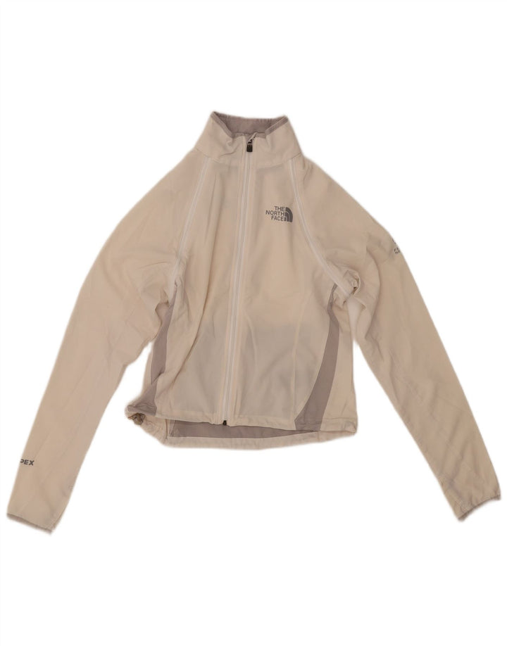 THE NORTH FACE Womens Crop træningsdragt topjakke UK 6 XS White Colourblock