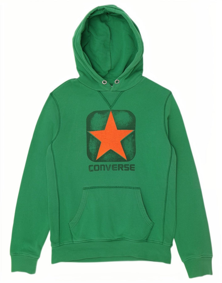 Converse Grafisk hættetrøje til mænd Stor grøn bomuld