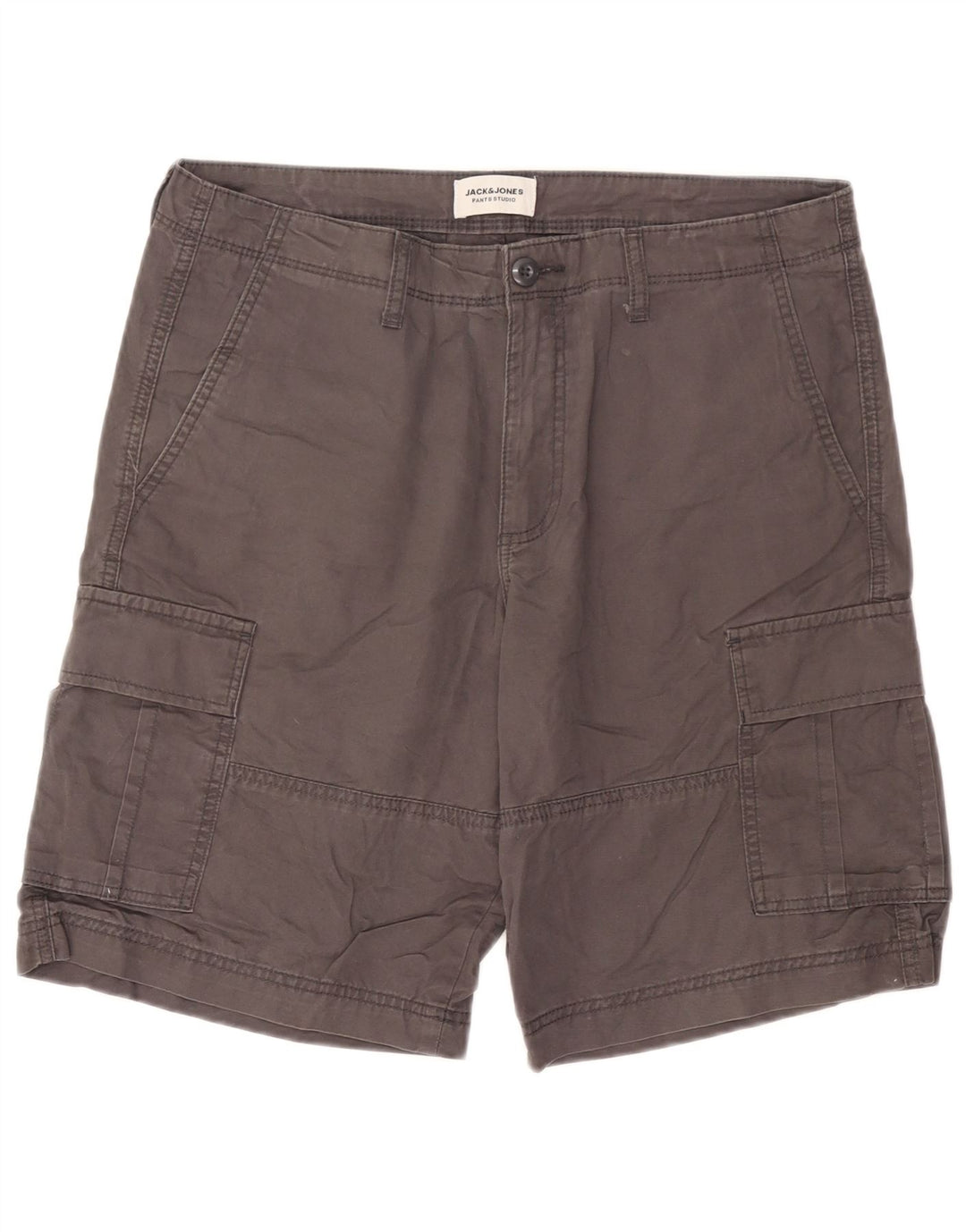 Jack & Jones Herre Cargo Shorts Large W36 Grå Bomuld