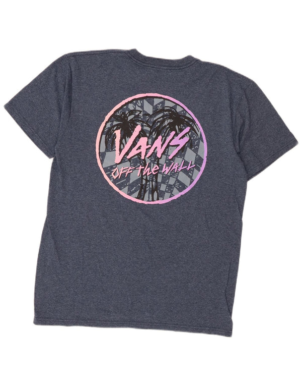 Vans Herre grafisk T-shirt Top Medium Blue Flecked
